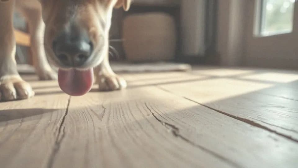 Czemu pies liże podłogę? Odkryj zaskakujące powody tego zachowania